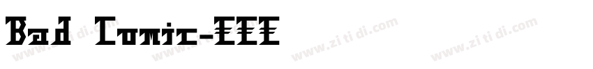 Bad Comic字体转换